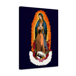 Our Lady of Guadalupe (Spanish: Nuestra Señora de Guadalupe ) Printed On Ready To Hang Stretched Canvas Framed Prints, Canvas Paintings Framed Matte Canvas 8x10