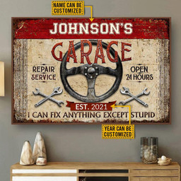 Personalized Canvas Painting Frames Auto Garage I Can Fix Anything Framed Prints, Canvas Paintings Framed Matte Canvas 8x10