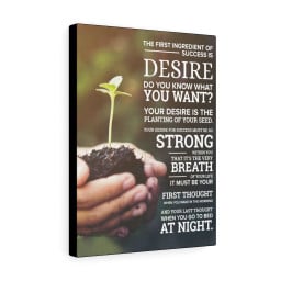 Success Planting Motivational Printed On Ready To Hang Stretched Canvas Framed Prints, Canvas Paintings Framed Matte Canvas 12x16