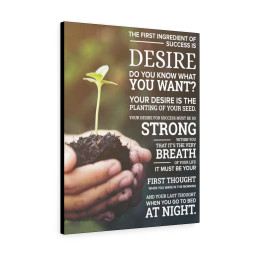 Success Planting Motivational Printed On Ready To Hang Stretched Canvas Framed Prints, Canvas Paintings Framed Matte Canvas 8x10