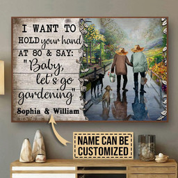 Personalized Canvas Painting Frames Gardening Hold Your Hand Framed Prints, Canvas Paintings Wrapped Canvas 8x10