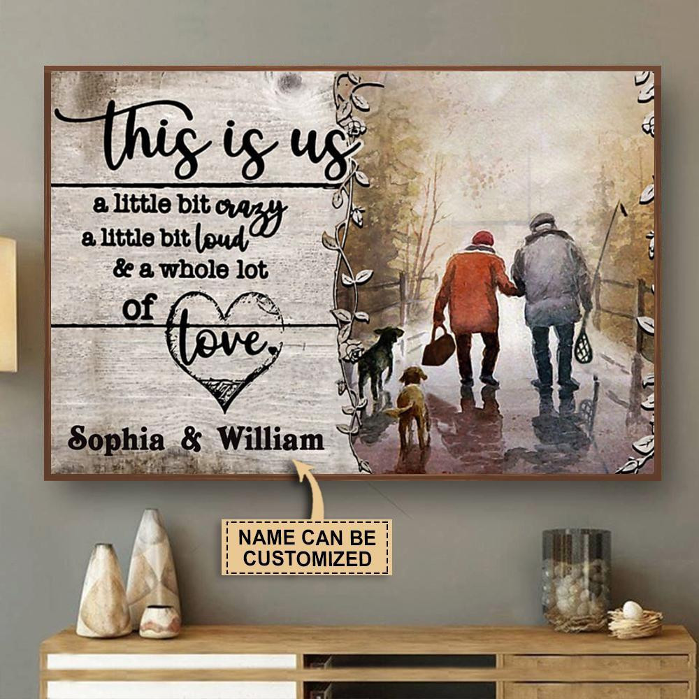 Personalized Canvas Painting Frames Fishing This Is Us Crazy Loud Love Framed Prints, Canvas Paintings Wrapped Canvas 8x10