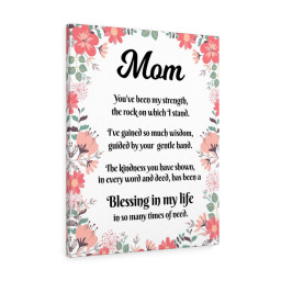 Message to Mom Printed On Ready To Hang Stretched Canvas Inspiring Gift Framed Prints, Canvas Paintings Framed Matte Canvas 12x16