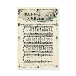 Christmas Carol Decoration Gift Ideas O Little Town of Bethlehem Christian Anthem Hymn Praise and Worship Song Matte Gift Ideas Framed Prints, Canvas Paintings Framed Matte Canvas 8x10