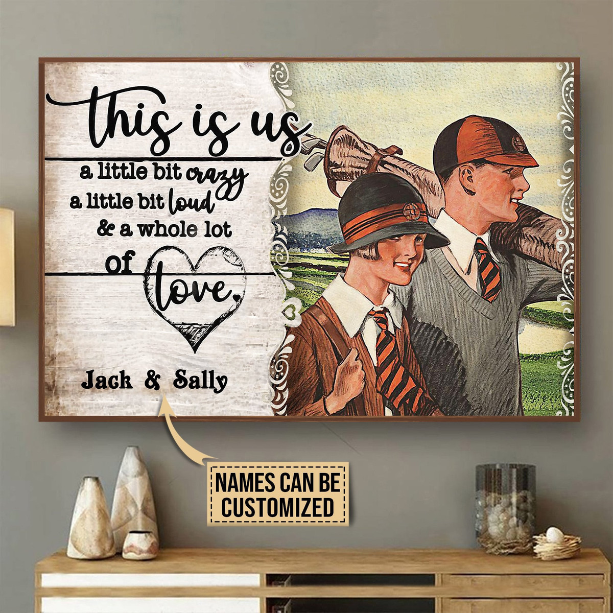 Personalized Canvas Painting Frames Golf This Is Us Framed Prints, Canvas Paintings Wrapped Canvas 8x10