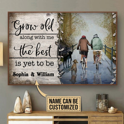 Personalized Canvas Painting Frames Cycling Grow Old Along With Me Framed Prints, Canvas Paintings Wrapped Canvas 8x10