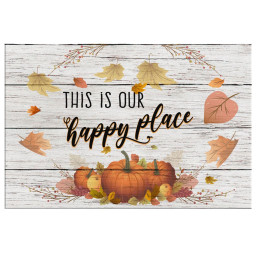 This Is Our Happy Place Thanksgiving Canvas Gallery Painting Wrapped Canvas  Wrapped Canvas 24x24