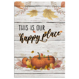 This Is Our Happy Place Thanksgiving Canvas Gallery Painting Wrapped Canvas  Wrapped Canvas 16x16