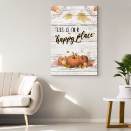 This Is Our Happy Place Thanksgiving Canvas Gallery Painting Wrapped Canvas  Wrapped Canvas 24x36