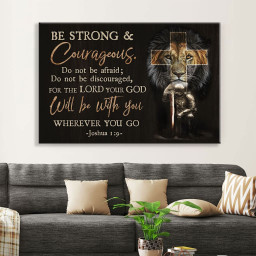 Christian Warrior Women Be Strong And Courageous Joshua 1:9 Canvas Gallery Painting Wrapped Canvas Canvas Print Wrapped Canvas 16x24