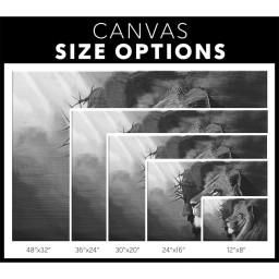 Jesus And Lion Canvas, The Lion Of Judah Jesus Lion Canvas Gallery Painting Wrapped Canvas Canvas (Black) Wrapped Canvas 24x36