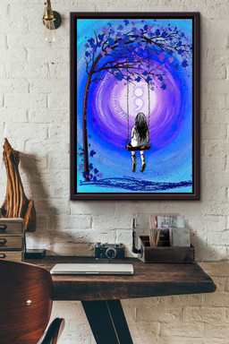 Suicide Prevention Purple Ribbon Choose Life Swings Canvas Framed Matte Canvas Framed Matte Canvas 12x16