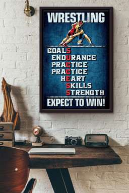 Wrestling Expect To Win Inspiration Canvas Framed Matte Canvas Framed Matte Canvas 8x10