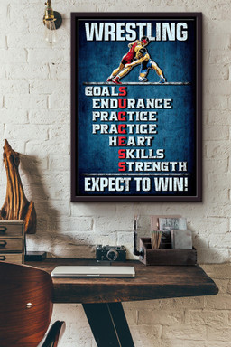Wrestling Expect To Win Inspiration Canvas Framed Matte Canvas Framed Matte Canvas 12x16