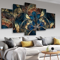 Fantasy Flowers Abstract, Multi Canvas Painting Ideas, Multi Piece Panel Canvas Housewarming Gift Ideas Canvas Canvas Gallery Painting Framed Prints, Canvas Paintings Multi Panel Canvas 5PIECE(Mixed 16)