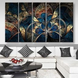 Fantasy Flowers Abstract, Multi Canvas Painting Ideas, Multi Piece Panel Canvas Housewarming Gift Ideas Canvas Canvas Gallery Painting Framed Prints, Canvas Paintings Multi Panel Canvas 5PIECE(80x48)