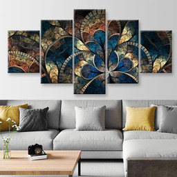 Fantasy Flowers Abstract, Multi Canvas Painting Ideas, Multi Piece Panel Canvas Housewarming Gift Ideas Canvas Canvas Gallery Painting Framed Prints, Canvas Paintings Multi Panel Canvas 5PIECE(Mixed 12)
