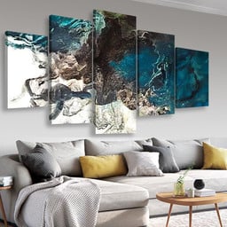 Turtle On The Sea Coast Abstract Abstrast, Multi Canvas Painting Ideas, Multi Piece Panel Canvas Housewarming Gift Ideas Canvas Canvas Gallery Painting Framed Prints, Canvas Paintings Multi Panel Canvas 5PIECE(Mixed 16)