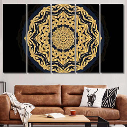 Luxury Mandala Background Ramadan Design 2 Mandala Multi Panel Canvas Print Gift IDeas Canvas Canvas Gallery Painting Framed Prints, Canvas Paintings Multi Panel Canvas 5PIECE(60x36)