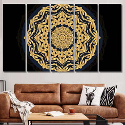 Luxury Mandala Background Ramadan Design 2 Mandala Multi Panel Canvas Print Gift IDeas Canvas Canvas Gallery Painting Framed Prints, Canvas Paintings Multi Panel Canvas 5PIECE(80x48)