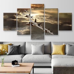 F 22 Raptor Fighter Jets, Multi Canvas Painting Ideas, Multi Piece Panel Canvas Housewarming Gift Ideas Canvas Canvas Gallery Painting Framed Prints, Canvas Paintings Multi Panel Canvas 5PIECE(Mixed 12)
