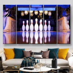 Bowling Ball Sports, Multi Canvas Painting Ideas, Multi Piece Panel Canvas Housewarming Gift Ideas Canvas Canvas Gallery Painting Framed Prints, Canvas Paintings Multi Panel Canvas 5PIECE(60x36)