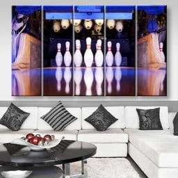 Bowling Ball Sports, Multi Canvas Painting Ideas, Multi Piece Panel Canvas Housewarming Gift Ideas Canvas Canvas Gallery Painting Framed Prints, Canvas Paintings Multi Panel Canvas 5PIECE(80x48)