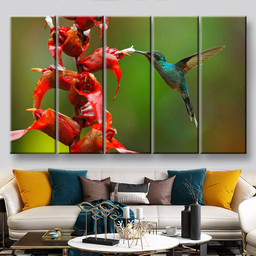 Rare Hummingbird From Costa Rica Animals, Multi Canvas Painting Ideas, Multi Piece Panel Canvas Housewarming Gift Ideas Canvas Canvas Gallery Painting Framed Prints, Canvas Paintings Multi Panel Canvas 5PIECE(60x36)
