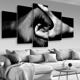Black And White Holding Hands, Multi Canvas Painting Ideas, Multi Piece Panel Canvas Housewarming Gift Ideas Canvas Canvas Gallery Painting Framed Prints, Canvas Paintings Multi Panel Canvas 5PIECE(Mixed 16)