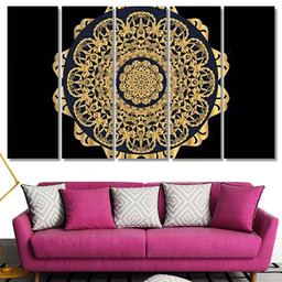 Luxury Mandala Background Ramadan Design 1 Mandala Multi Panel Canvas Print Gift IDeas Canvas Canvas Gallery Painting Framed Prints, Canvas Paintings Multi Panel Canvas 5PIECE(80x48)