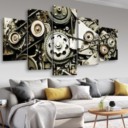 Sport Cars Engine Industrial, Multi Canvas Painting Ideas, Multi Piece Panel Canvas Housewarming Gift Ideas Canvas Canvas Gallery Painting Framed Prints, Canvas Paintings Multi Panel Canvas 5PIECE(Mixed 16)