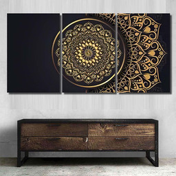 Ramadan Kareem Islamic Template Luxury Gold Mandala Multi Panel Canvas Print Gift IDeas Canvas Canvas Gallery Painting Framed Prints, Canvas Paintings Multi Panel Canvas 3PIECE(48x24)