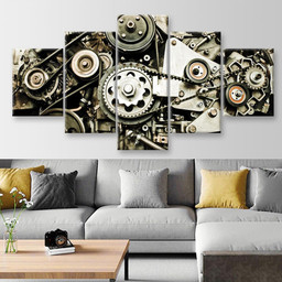 Sport Cars Engine Industrial, Multi Canvas Painting Ideas, Multi Piece Panel Canvas Housewarming Gift Ideas Canvas Canvas Gallery Painting Framed Prints, Canvas Paintings Multi Panel Canvas 5PIECE(Mixed 12)