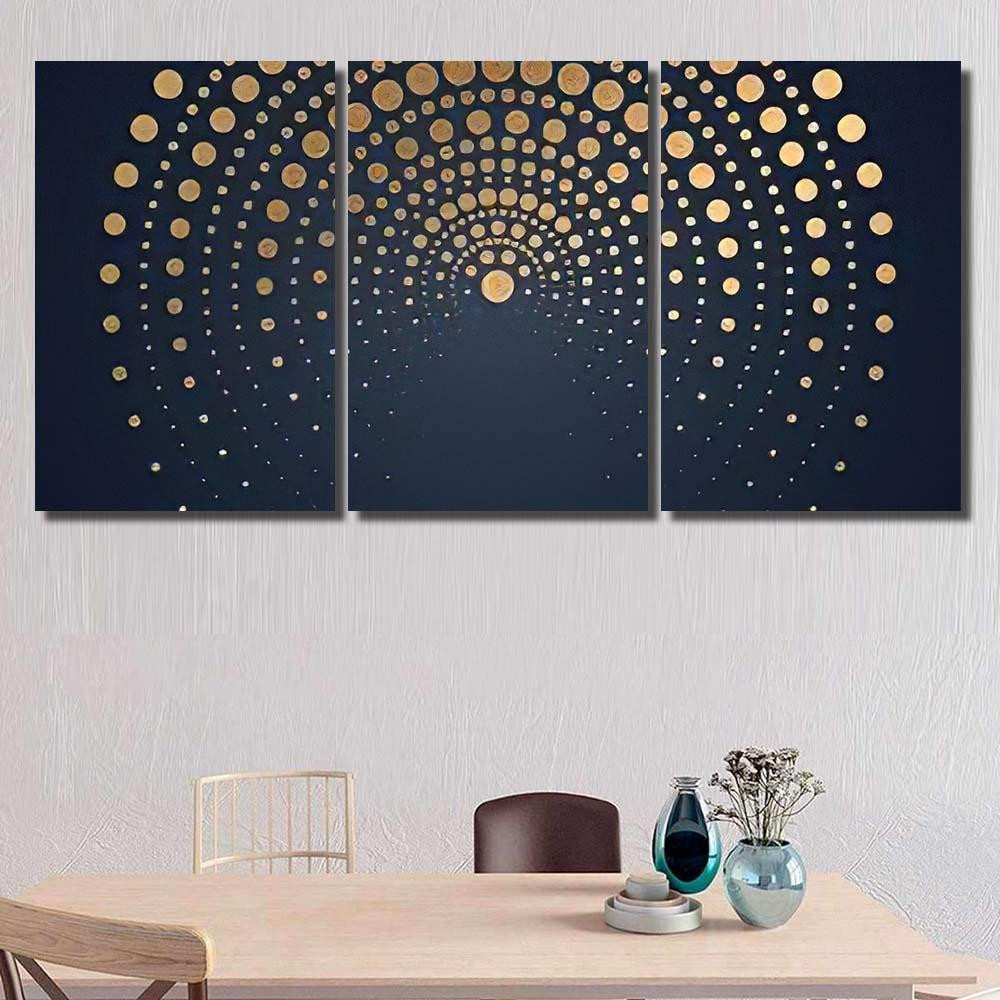 Luxury Mandala Abstract Background Mandala Multi Panel Canvas Print Gift IDeas Canvas Canvas Gallery Painting Framed Prints, Canvas Paintings Multi Panel Canvas 3PIECE(36 x18)