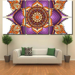 Mandala Vector Oriental Coloring Illustration Islam Mandala Multi Panel Canvas Print Gift IDeas Canvas Canvas Gallery Painting Framed Prints, Canvas Paintings Multi Panel Canvas 3PIECE(48x24)