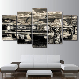 Luxury For Mustang Car Canvas Landscape, Multi Canvas Painting Ideas, Multi Piece Panel Canvas Housewarming Gift Ideas Canvas Canvas Gallery Painting Framed Prints, Canvas Paintings Wrapped Canvas 5 PCS (Mixed 12)