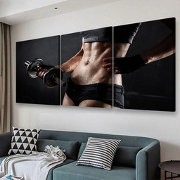 Beautiful Woman Fitness Sports And Recreation, Multi Canvas Painting Ideas, Multi Piece Panel Canvas Housewarming Gift Ideas Canvas Canvas Gallery Painting Framed Prints, Canvas Paintings Multi Panel Canvas 3PIECE(48x24)
