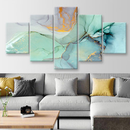 Cool Calming Abstract, Multi Canvas Painting Ideas, Multi Piece Panel Canvas Housewarming Gift Ideas Canvas Canvas Gallery Painting Framed Prints, Canvas Paintings Multi Panel Canvas 5PIECE(Mixed 12)