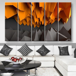 Abstract Black And Orange Background Abstrast, Multi Canvas Painting Ideas, Multi Piece Panel Canvas Housewarming Gift Ideas Canvas Canvas Gallery Painting Framed Prints, Canvas Paintings Multi Panel Canvas 5PIECE(80x48)