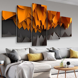 Abstract Black And Orange Background Abstrast, Multi Canvas Painting Ideas, Multi Piece Panel Canvas Housewarming Gift Ideas Canvas Canvas Gallery Painting Framed Prints, Canvas Paintings Multi Panel Canvas 5PIECE(Mixed 16)