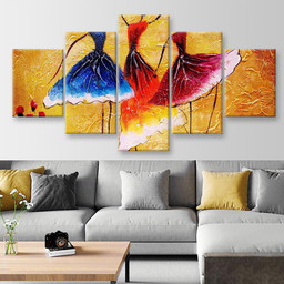 Oil Painting Spanish Dance Abstract, Multi Canvas Painting Ideas, Multi Piece Panel Canvas Housewarming Gift Ideas Canvas Canvas Gallery Painting Framed Prints, Canvas Paintings Multi Panel Canvas 5PIECE(Mixed 12)