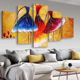 Oil Painting Spanish Dance Abstract, Multi Canvas Painting Ideas, Multi Piece Panel Canvas Housewarming Gift Ideas Canvas Canvas Gallery Painting Framed Prints, Canvas Paintings Multi Panel Canvas 5PIECE(Mixed 16)