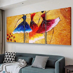 Oil Painting Spanish Dance Abstract, Multi Canvas Painting Ideas, Multi Piece Panel Canvas Housewarming Gift Ideas Canvas Canvas Gallery Painting Framed Prints, Canvas Paintings Multi Panel Canvas 3PIECE(48x24)