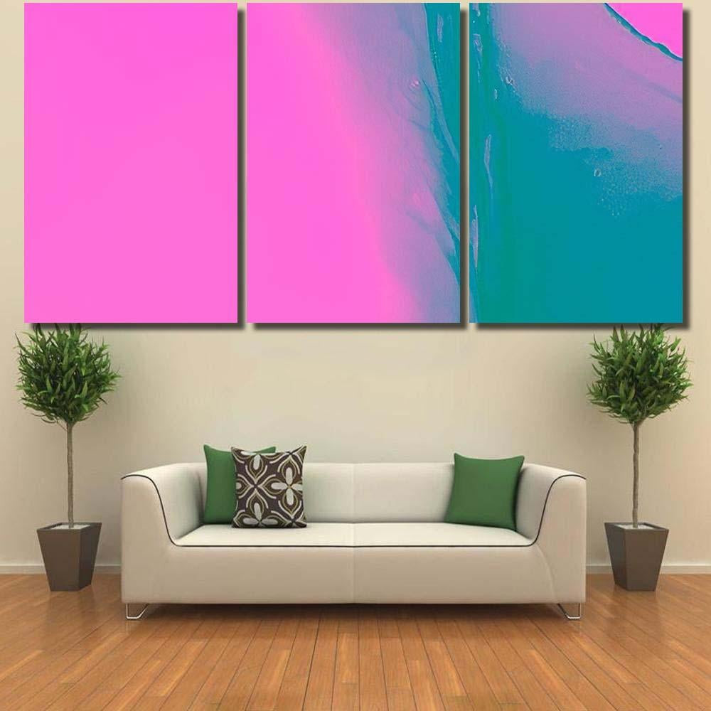Glitch Watercolor Psychedelic Artistic Cover Bohemian Galaxy Sky and Space Canvas Print Panel Canvas, 3 5 Piece Canvas Art, Multi Panel Canvas Canvas Canvas Gallery Painting Framed Prints, Canvas Paintings Multi Panel Canvas 3PIECE(36 x18)