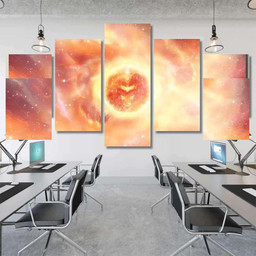 Artistic Smooth Colorful Exploding Supernova Multicolored Galaxy Sky and Space Canvas Print Panel Canvas, 3 5 Piece Canvas Art, Multi Panel Canvas Canvas Canvas Gallery Painting Framed Prints, Canvas Paintings Multi Panel Canvas 5PIECE(Mixed 12)