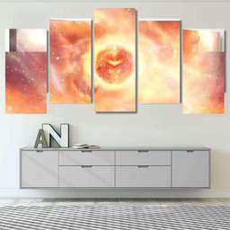 Artistic Smooth Colorful Exploding Supernova Multicolored Galaxy Sky and Space Canvas Print Panel Canvas, 3 5 Piece Canvas Art, Multi Panel Canvas Canvas Canvas Gallery Painting Framed Prints, Canvas Paintings Multi Panel Canvas 5PIECE(Mixed 16)