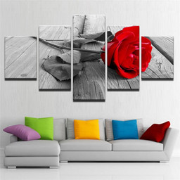 Romantic Vivid Rose Black and White Style Multi Canvas Painting Ideas, Multi Piece Panel Canvas Housewarming Gift Ideas Framed Prints, Canvas Paintings Wrapped Canvas 1 Panel 30x20