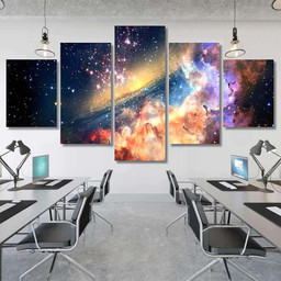 Abstract Artistic Amazing Multicolored Unique Smooth Galaxy Sky and Space Canvas Print Panel Canvas, 3 5 Piece Canvas Art, Multi Panel Canvas Canvas Canvas Gallery Painting Framed Prints, Canvas Paintings Multi Panel Canvas 5PIECE(Mixed 12)