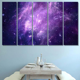 Artistic Abstract Colorful Unique Nebula Galaxy Galaxy Sky and Space Canvas Print Panel Canvas, 3 5 Piece Canvas Art, Multi Panel Canvas Canvas Canvas Gallery Painting Framed Prints, Canvas Paintings Multi Panel Canvas 5PIECE(80x48)