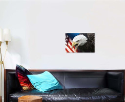 Patriotic Symbols United States America, Eagle Animals Premium Multi Canvas Prints, Multi Piece Panel Canvas , Luxury Gallery Wall Fine Art Single Canvas 1 PIECE (16x24)